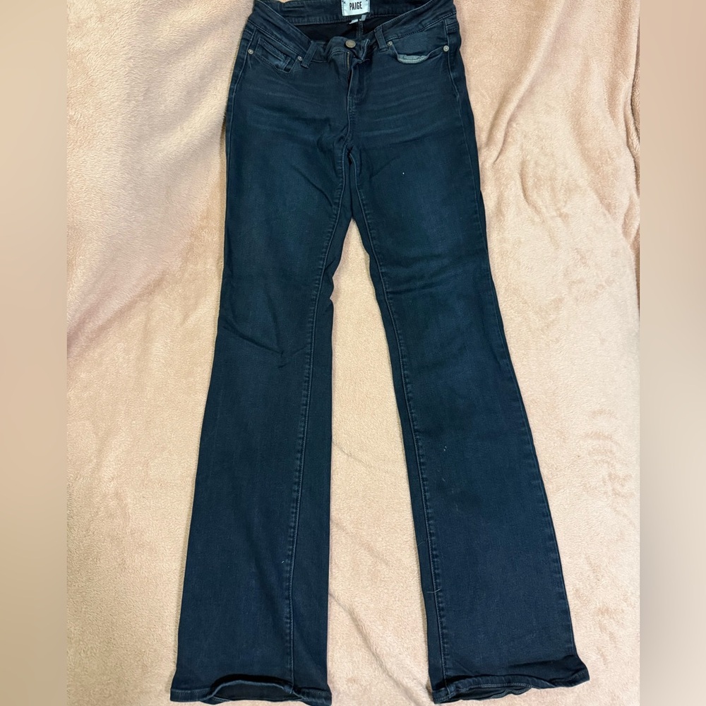 🟢🟢PAIGE Dark Blue Flare Manhatten Jeans